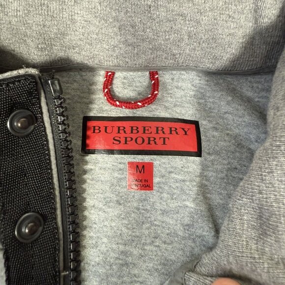 Burberry Sports Grey Quarter Zip Shell Sweatshirt - Picture 4 of 7